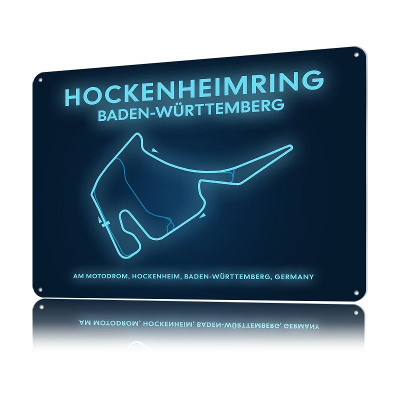 Hockenheimring Circuit Neon Ma - đánh giá và giá Custom Map Poster