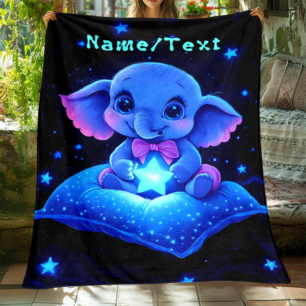 Personalized Cute Blue Elephan - đánh giá và giá Custom Night Sky