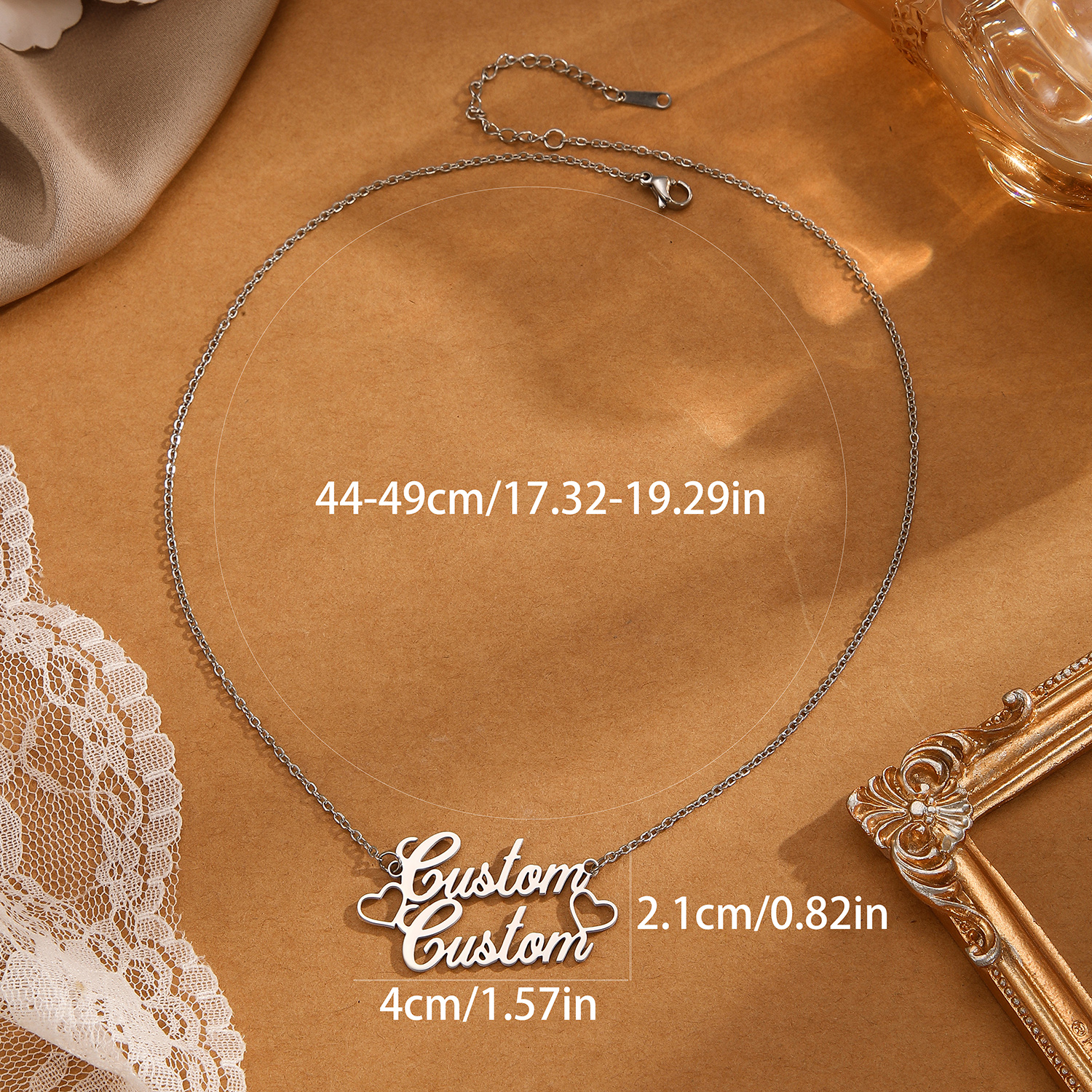 1pc Stainless Steel Customized - đánh giá và giá Name Necklace Custom