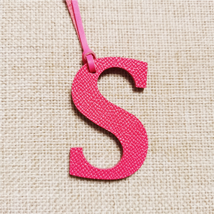 English Letter O P Q R S T Alp - đánh giá và giá Monogram Keychain Leather