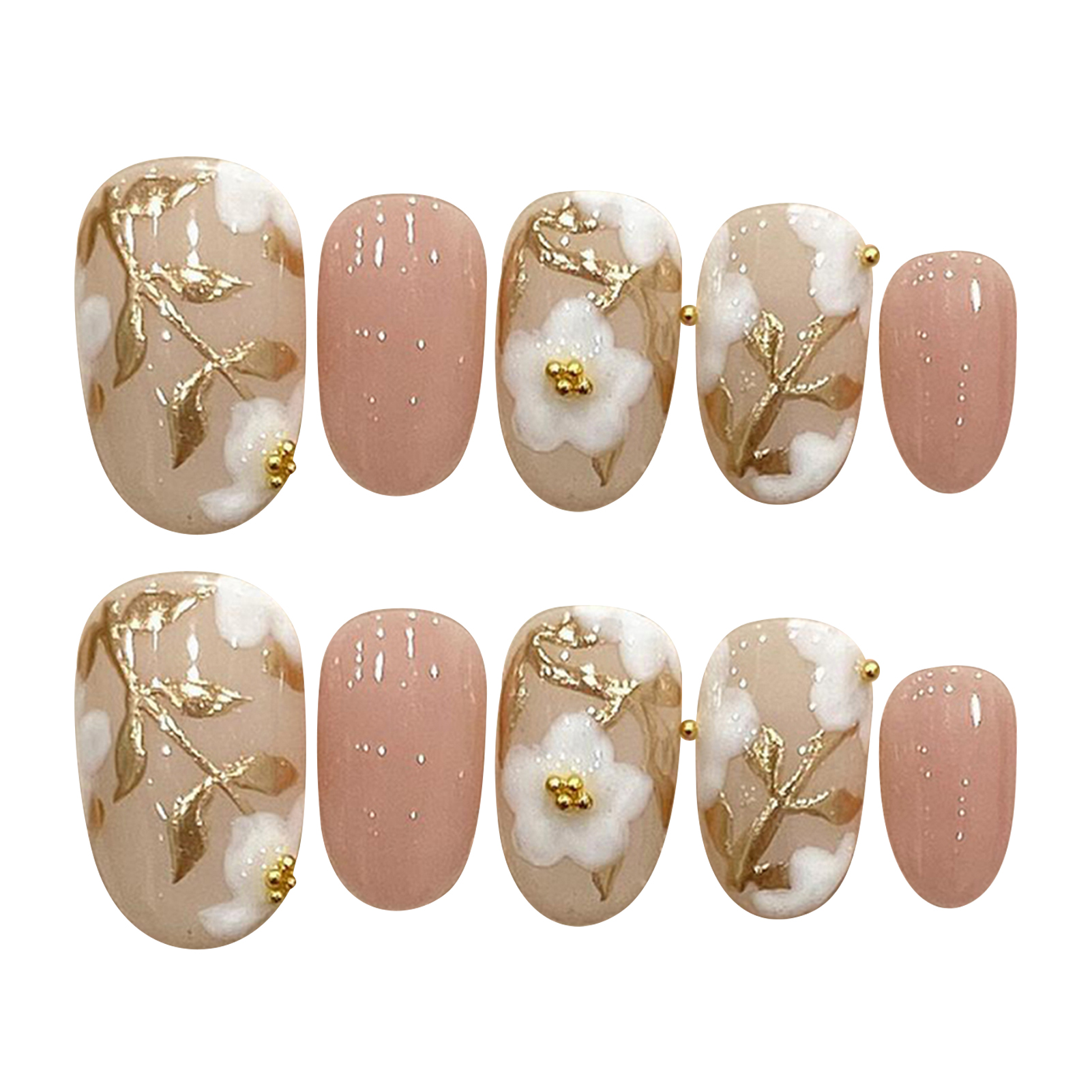 Handmade Press on Nails with W - đánh giá và giá Pressed Flower Art