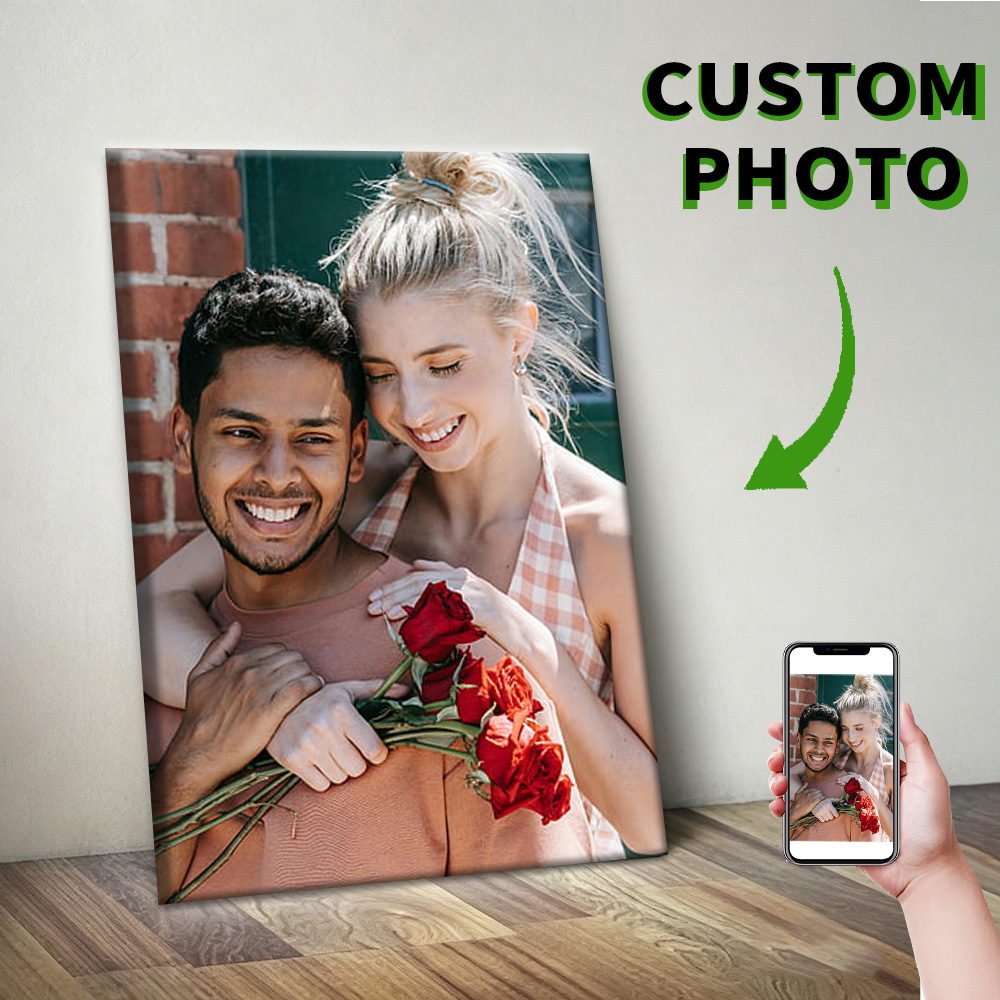 1 Pc Customized Photos on Canv - đánh giá và giá Engraved Wood Frame