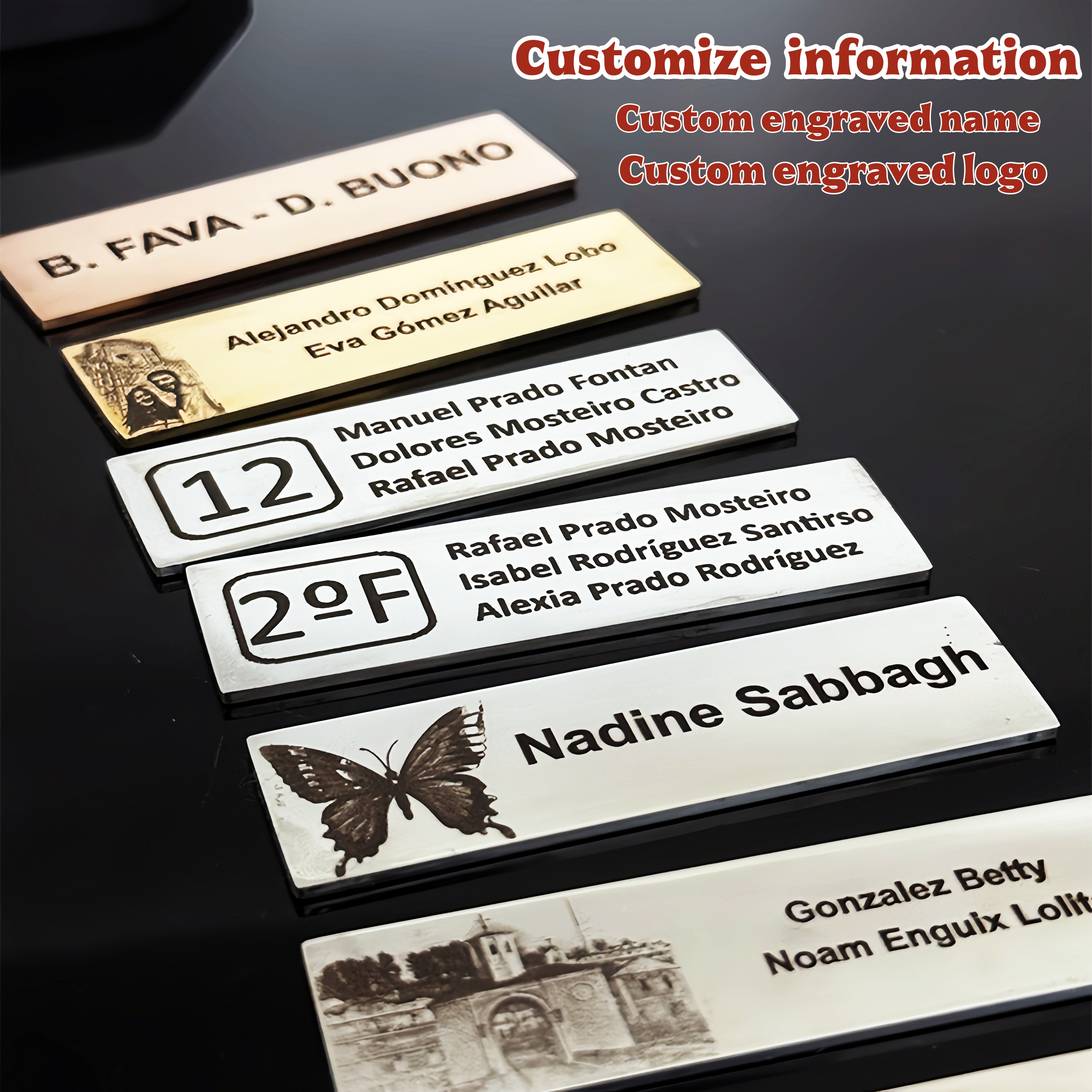 70x20mm Personalize Custom Met - đánh giá và giá Personalized Name Box