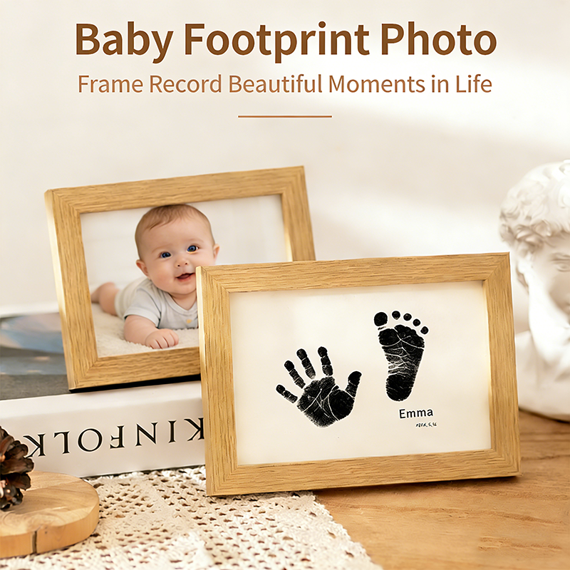 Diy Wooden Baby Pet Paw Print  - đánh giá và giá Engraved Wood Frame