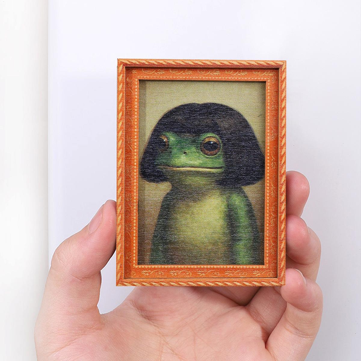 Frog Magnets Wood Ornament Art - đánh giá và giá Engraved Wood Frame
