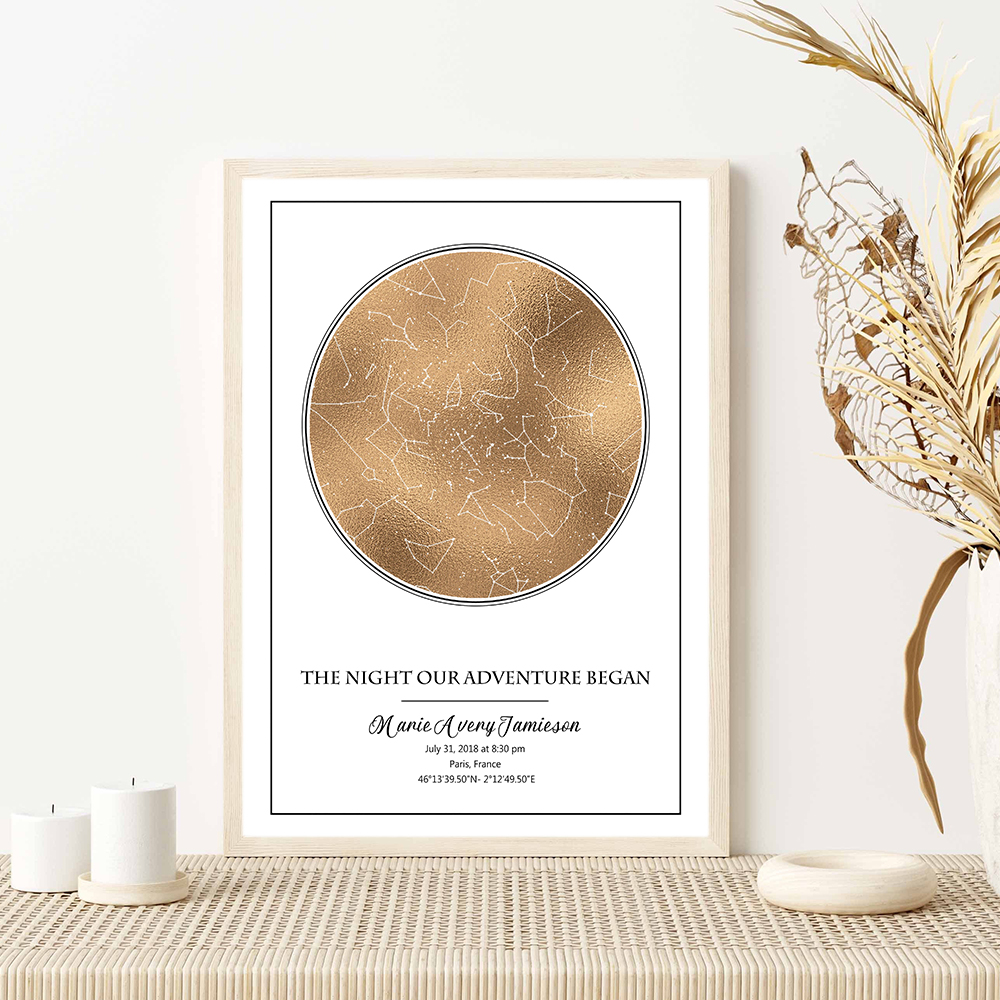Personalized Star Map Poster B - đánh giá và giá Custom Star Map