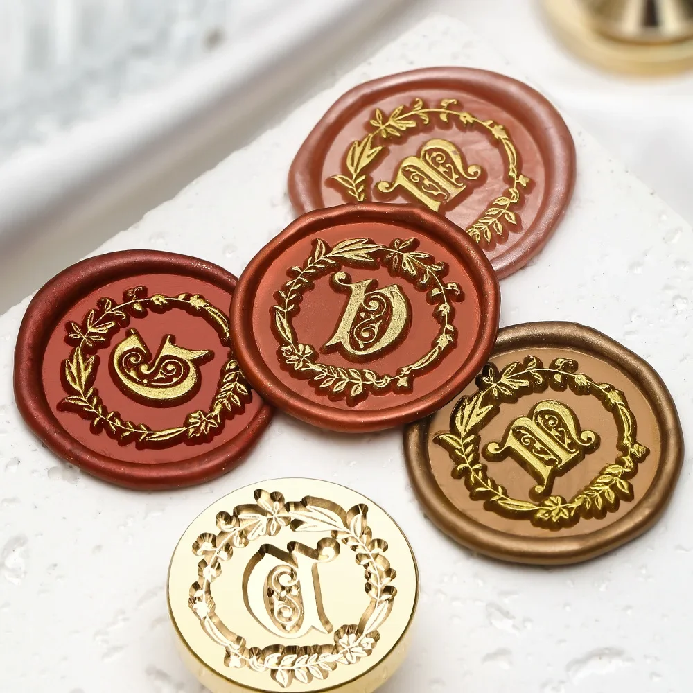 Flower wreath Letter Wax Seal  - đánh giá và giá Wax Seal Letter Kit
