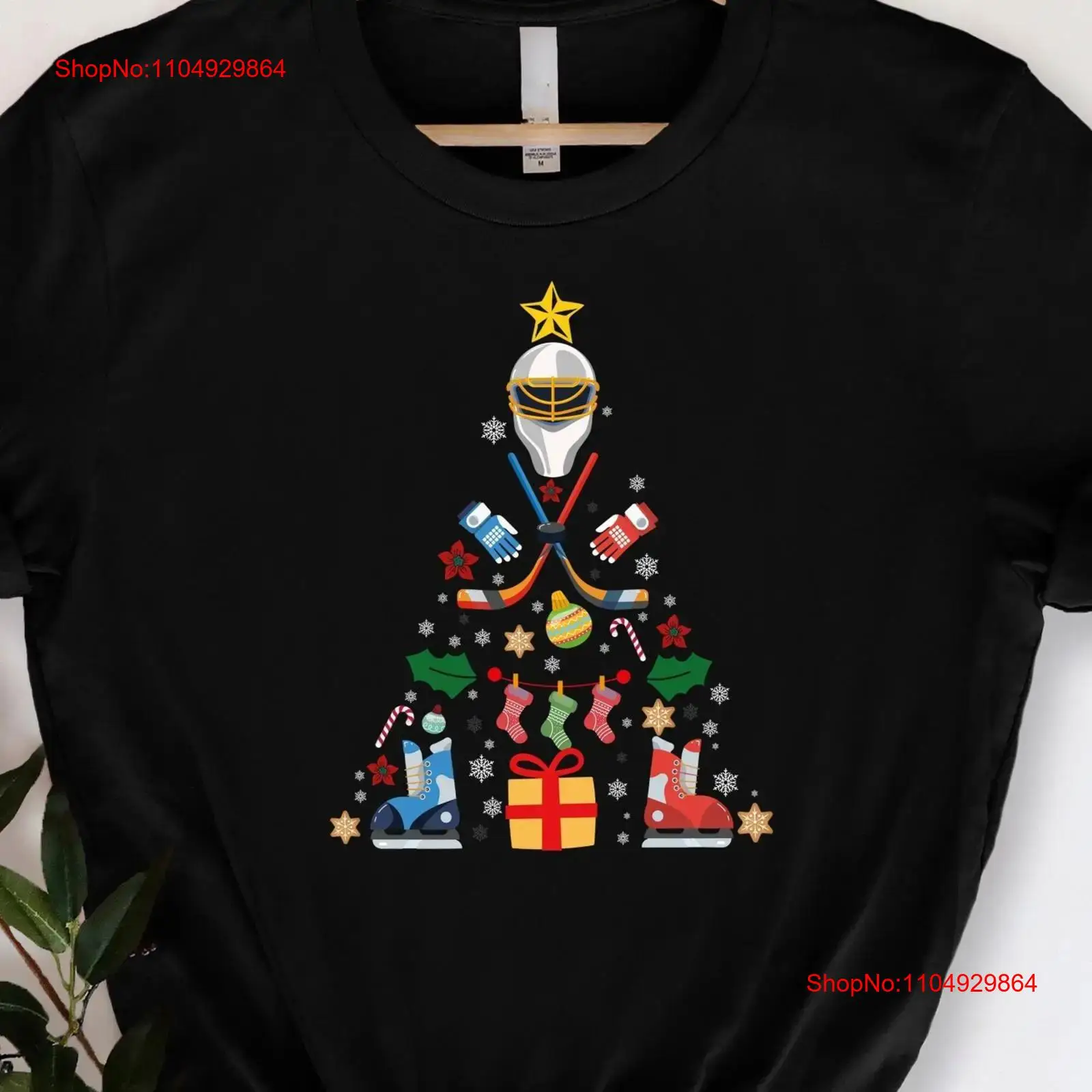 Hockey Christmas Tree T Shirt  - đánh giá và giá Family Tree Print