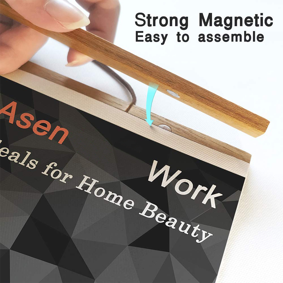 1PC Magnetic Wooden Picture Ha - đánh giá và giá Engraved Wood Frame