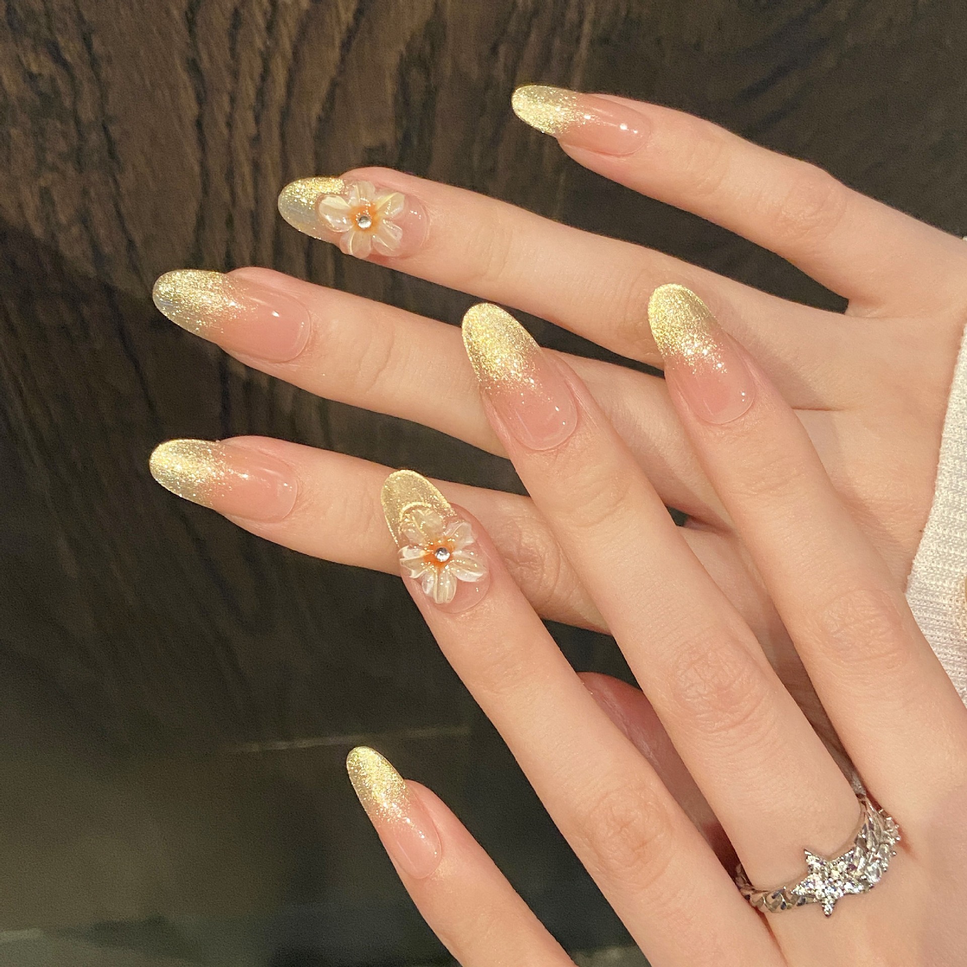 10pcs Handmade Press on Nails  - đánh giá và giá Pressed Flower Art
