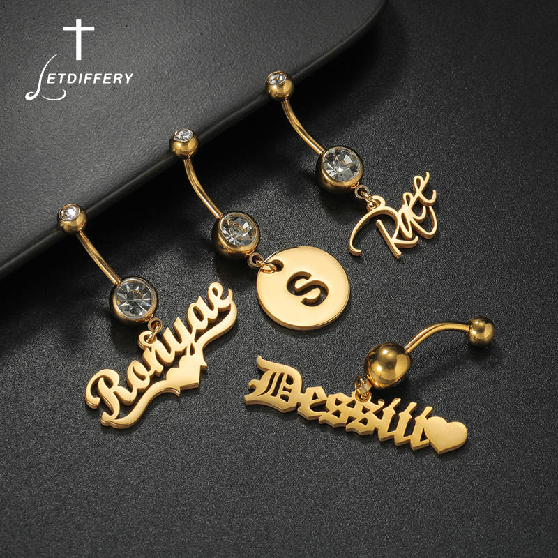 Letdiffery Custom Name Belly B - đánh giá và giá Initial Ring Custom
