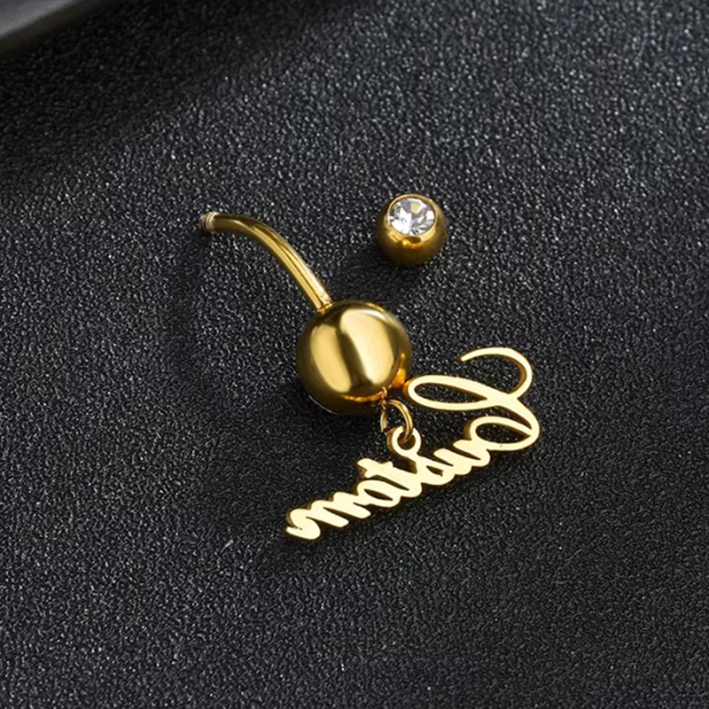 Letdiffery Custom Name Belly B - đánh giá và giá Initial Ring Custom