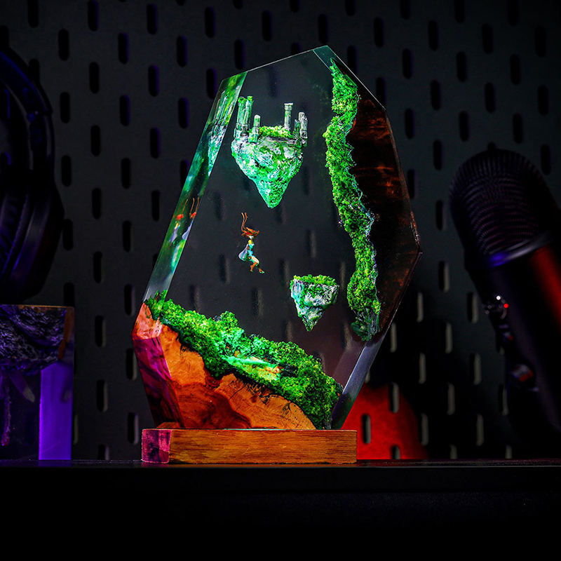Resin Table Lamp Sky Island Mo - đánh giá và giá Custom Night Sky