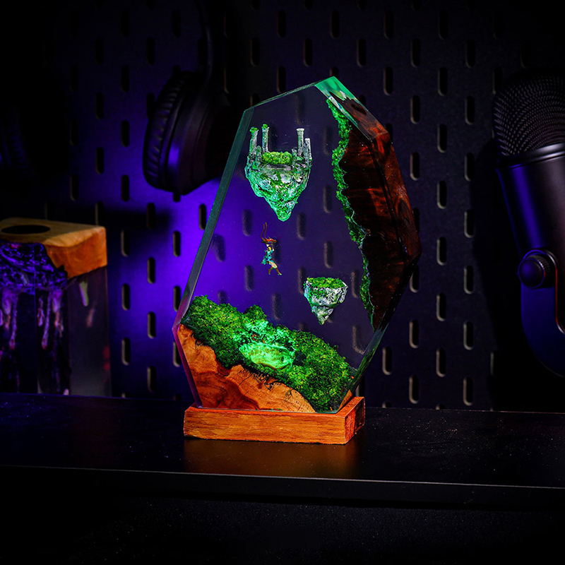 Resin Table Lamp Sky Island Mo - đánh giá và giá Custom Night Sky