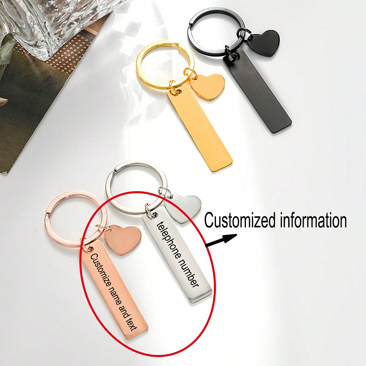 Custom Text Keychain Personali - đánh giá và giá Initial Ring Custom