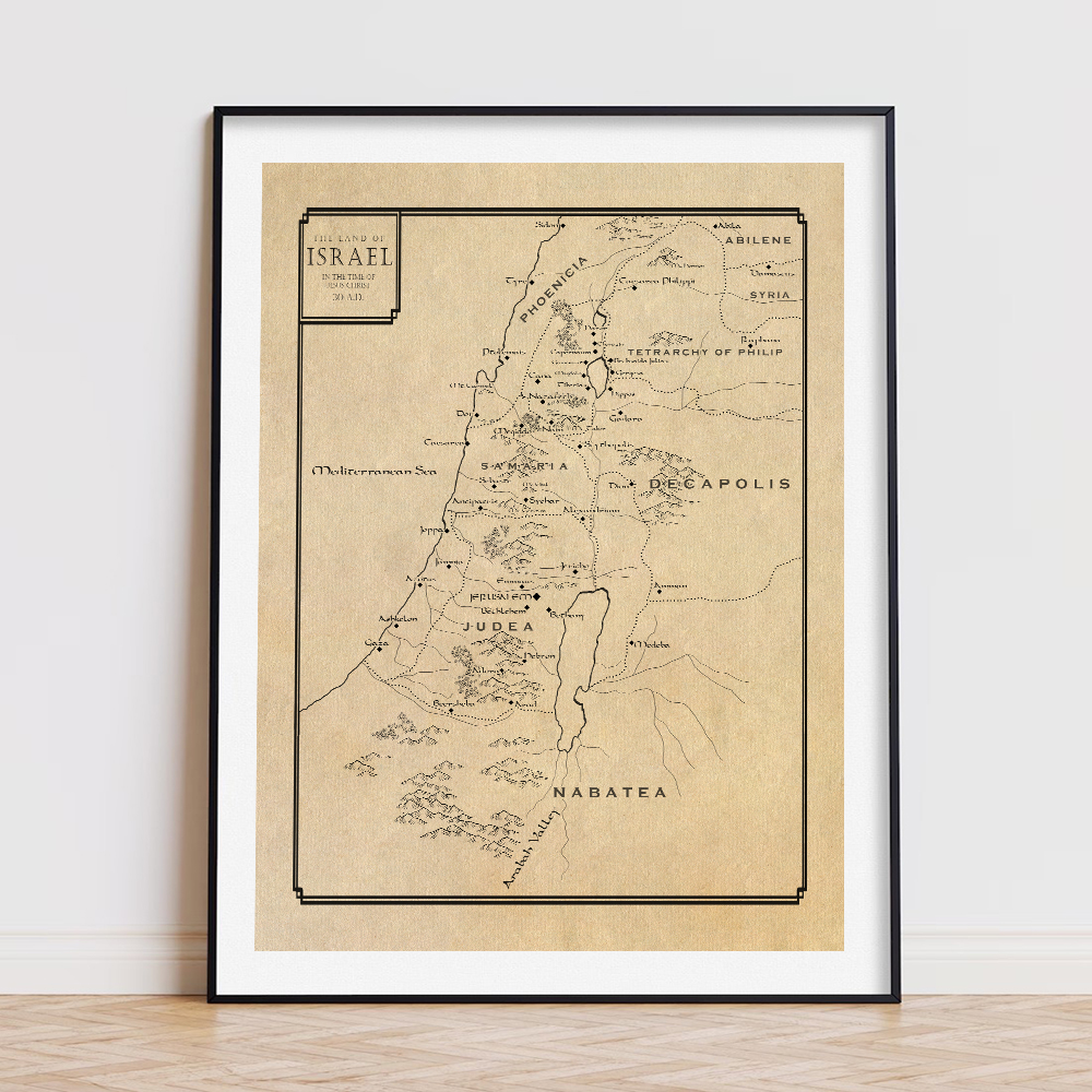Tel Aviv Map Print Israel City - đánh giá và giá Custom Star Map