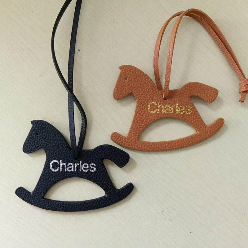 Custom Initial Fashion Horse B - đánh giá và giá Monogram Keychain Leather