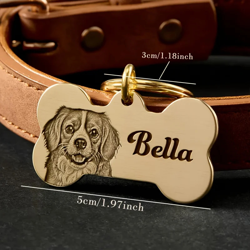 Personalized Bone Pet Keychain - đánh giá và giá Pet Portrait Custom