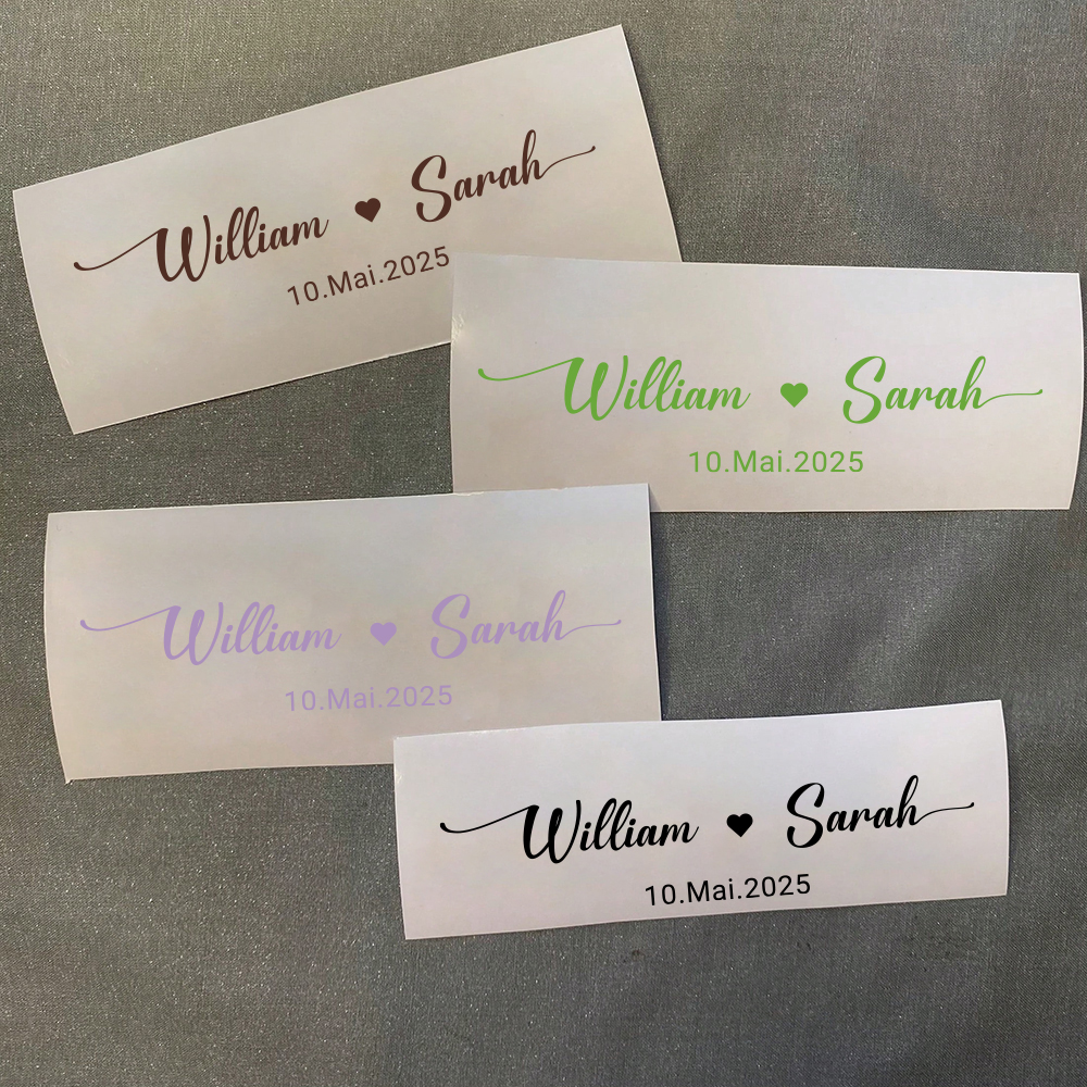 Custom Name Decals for Wedding - đánh giá và giá Personalized Name Box