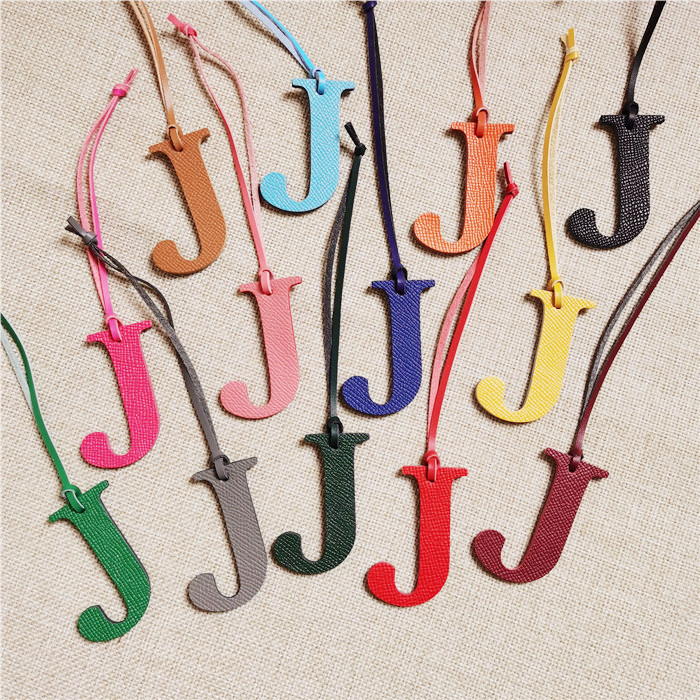 English Letter H I J K L M N A - đánh giá và giá Monogram Keychain Leather
