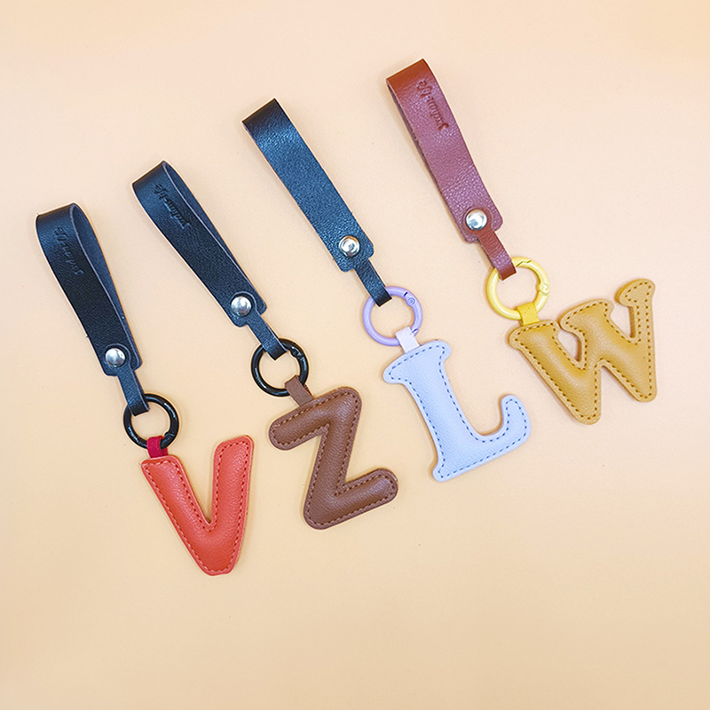 A To Z PU Leather Initial Lett - đánh giá và giá Monogram Keychain Leather