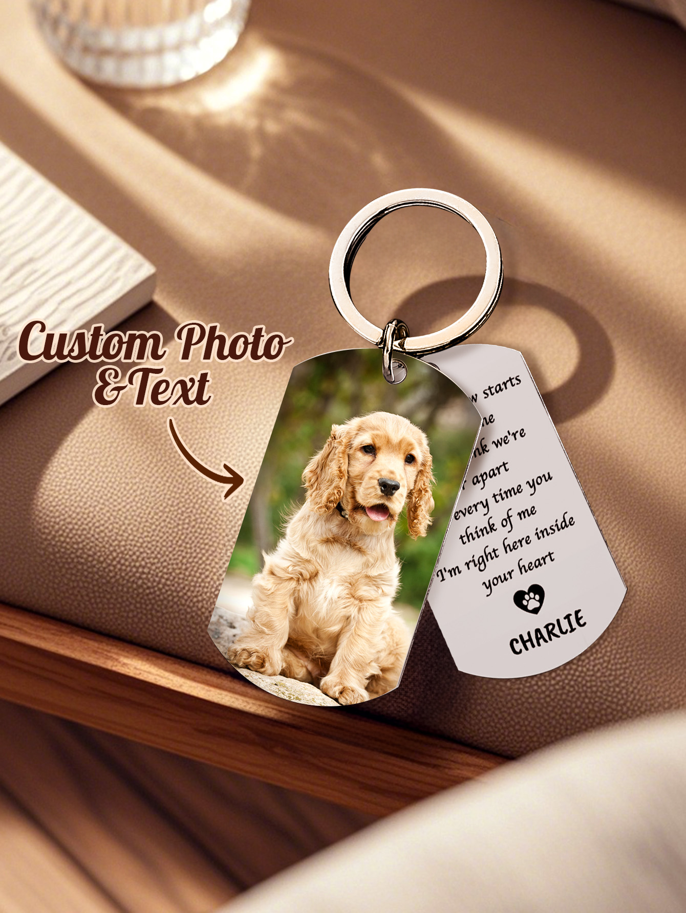 Personalized Pet Photo Keychai - đánh giá và giá Pet Portrait Custom