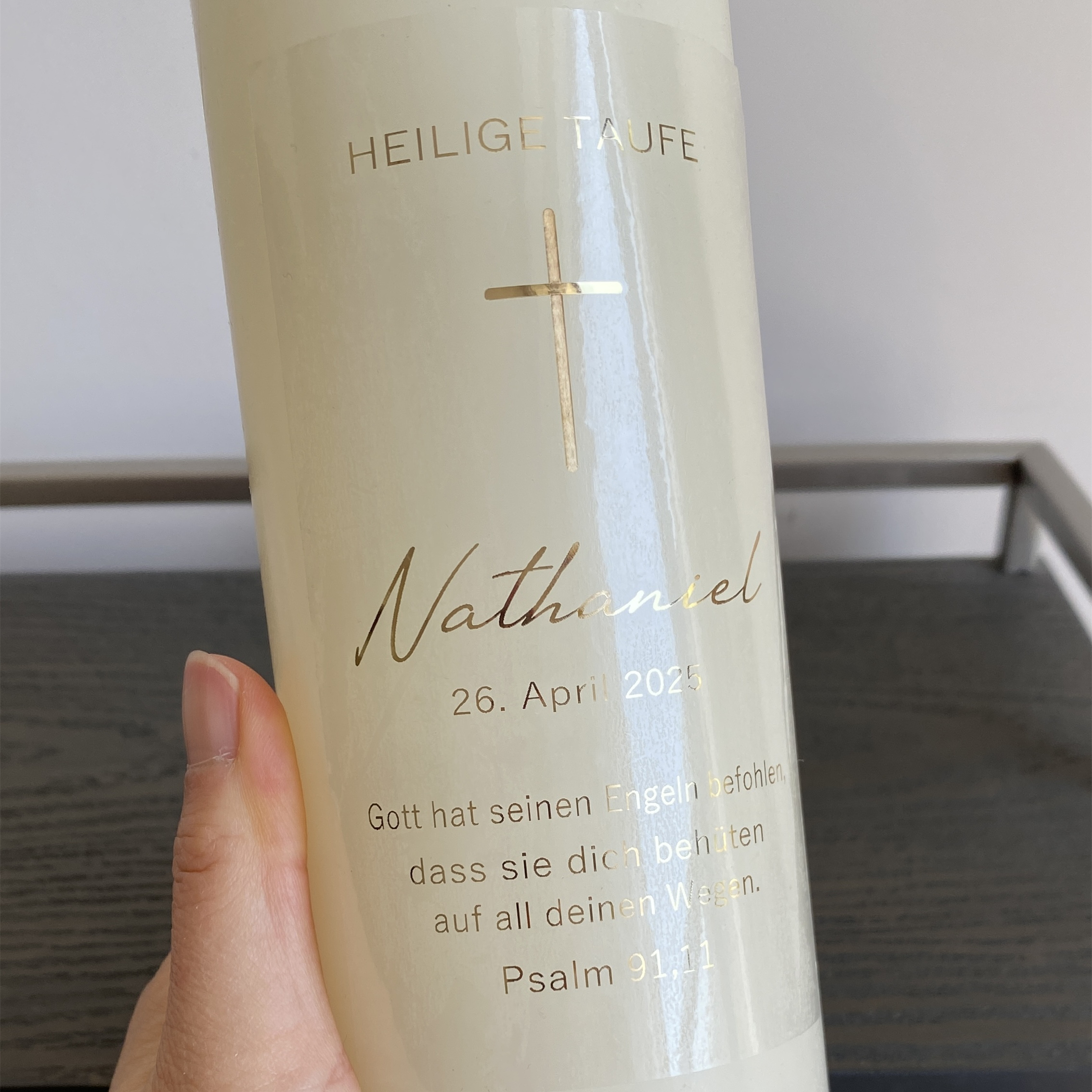 Personalized My Holy Baptism C - đánh giá và giá Personalised Candle Label