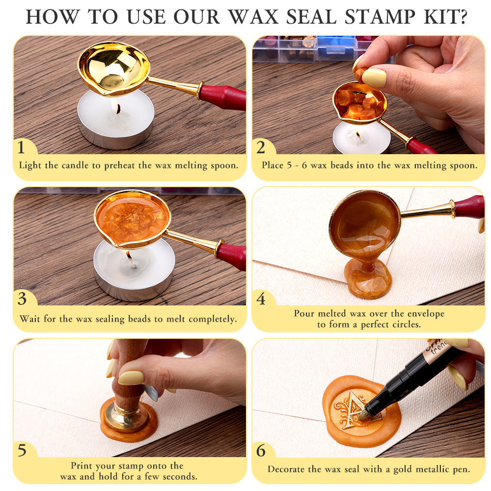 Alphabet Wax Seal Stamp Set -  - đánh giá và giá Wax Seal Letter Kit