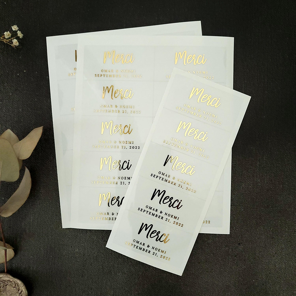 100pcs Custom Transparent Labe - đánh giá và giá Personalised Candle Label