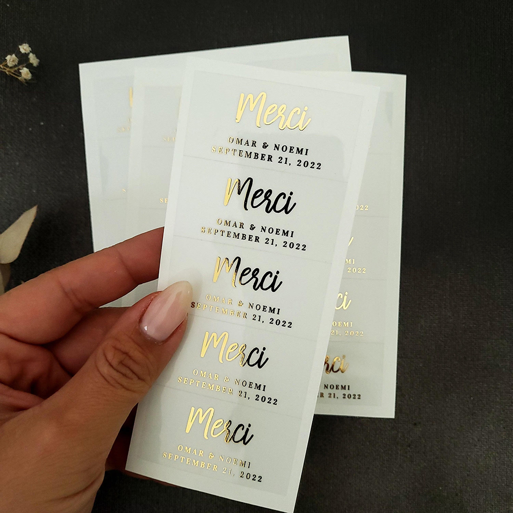100pcs Custom Transparent Labe - đánh giá và giá Personalised Candle Label