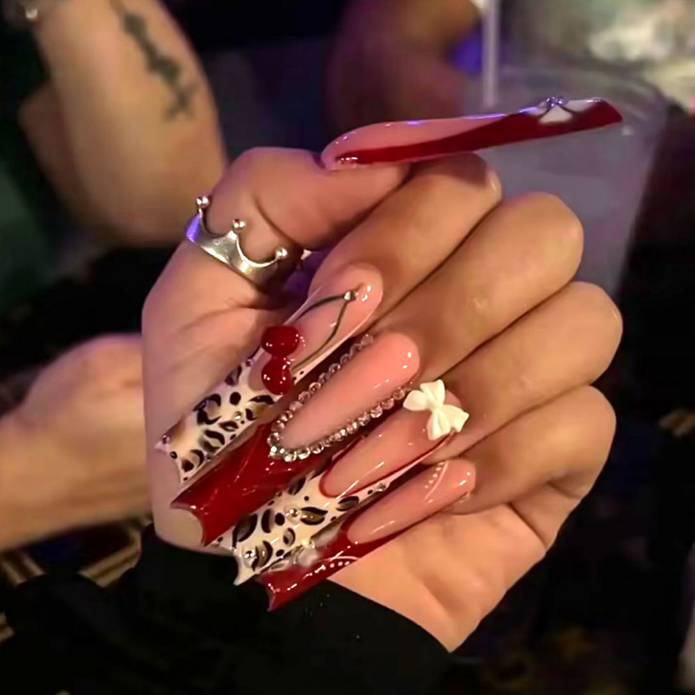 24pcs Wearable Press on Nails  - đánh giá và giá Pressed Flower Art