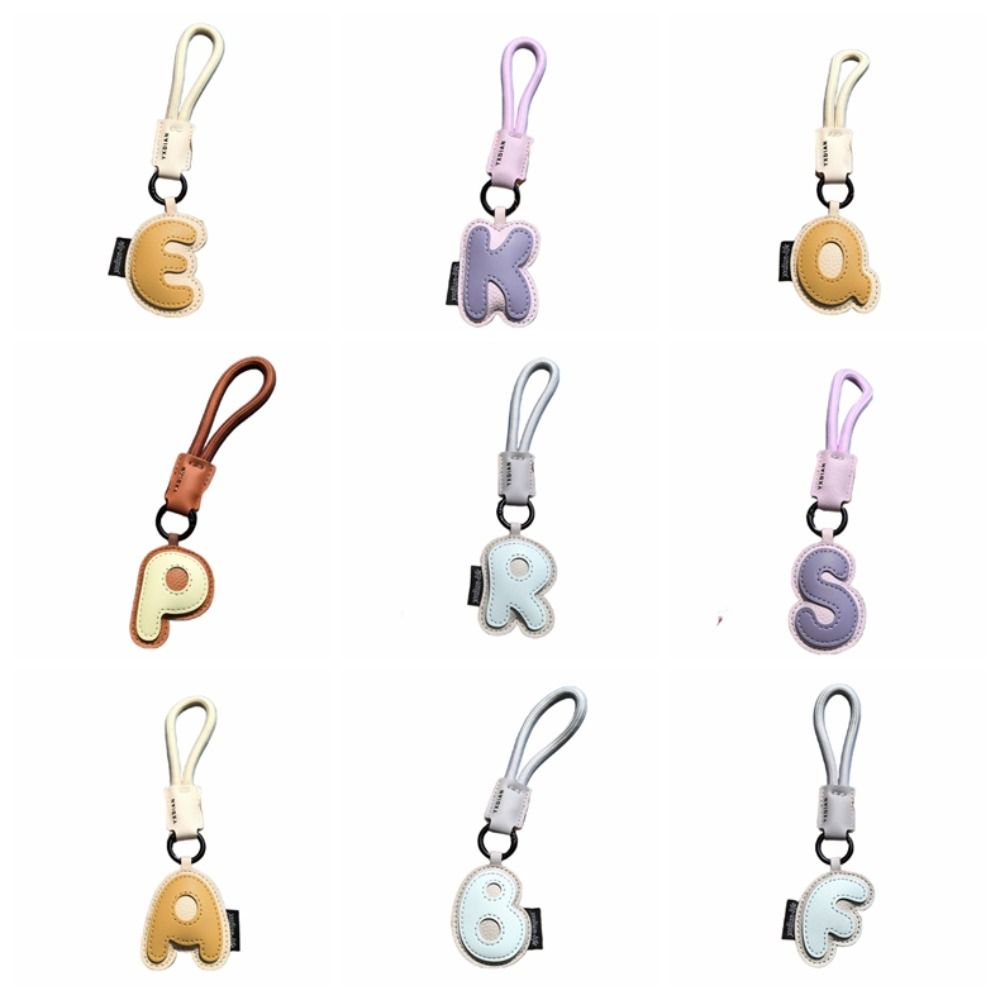 Sweet 26 Letter Keychain PU Le - đánh giá và giá Monogram Keychain Leather