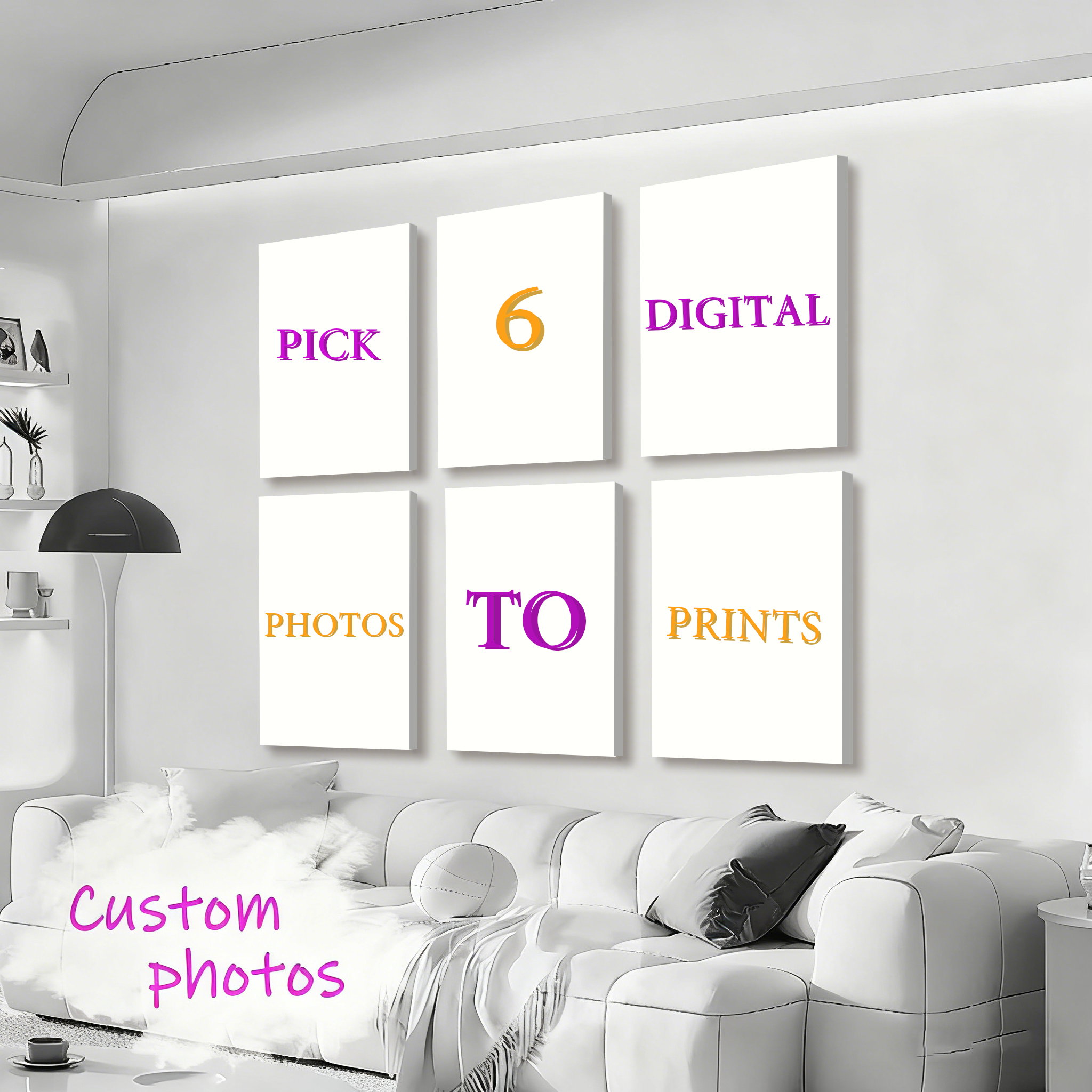 6pcs/set Custom Canvas Prints  - đánh giá và giá Pet Portrait Custom